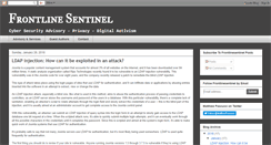 Desktop Screenshot of frontlinesentinel.com